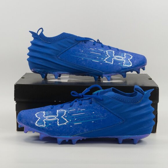 Under Armour Men\'s Blur 2 MC Suede \'Blue\' Football Cleats 3027978-400 size 16 main image 7